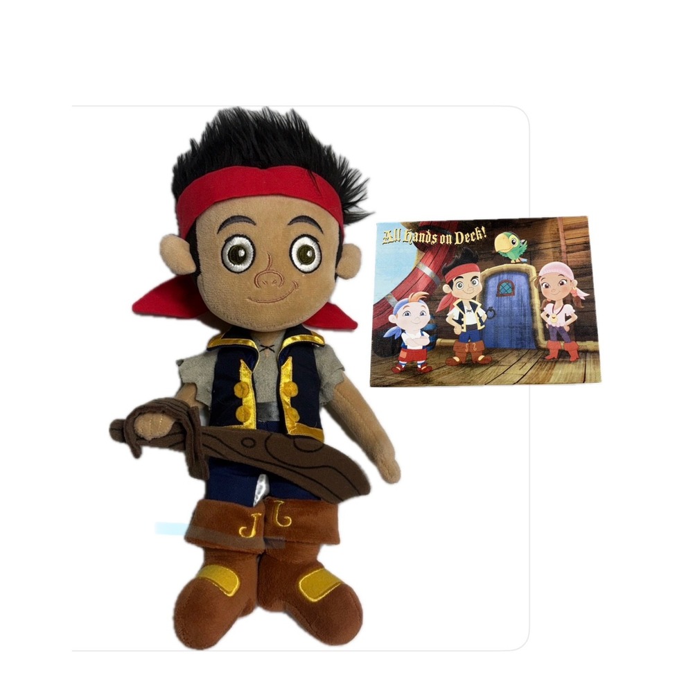 Disney Jake and the Never Land Pirates 14" Plush Toy & Canvas Wall Art 2 pack